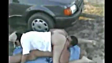 Sharing wife's outdoor sex with cornhole buddy, dude