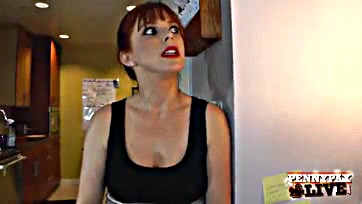 Penny gets scolded and fucked by her stepdad