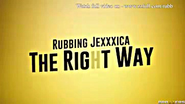 Fucking Jexxxica gets rubbed the right way