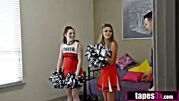 Stepbrother's cocky charm corrupts naive cheerleader