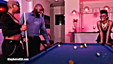 Sexy adults play pool, get naughty and have fun