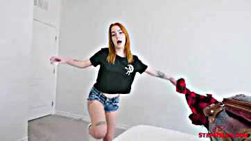 Sage Fox gets brutally fucked by stepbro Jay Rock