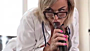 A mature doctor enjoys a BBC and DP