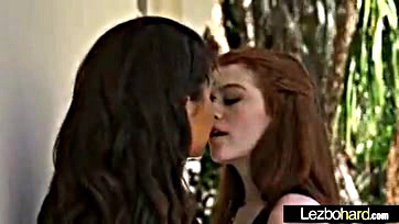 Lesbians Gabriella and Alice engage in explicit lesbian sex