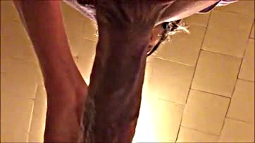 Teen gives blowjob, takes facial in explicit video