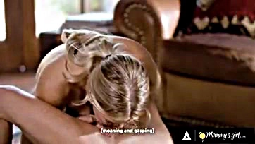 Mommy's horny milf harshly scissors stepdaughter during yoga