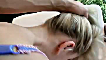 Euro teen blonde gets DP and anal sex