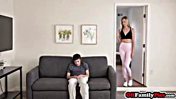 Seductive sis Haley Reed gets stepbro hot