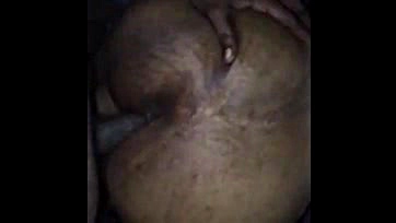 A curvy milf spreads her massive ass