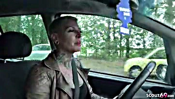 German scout casts tattooed milf for explicit anal content