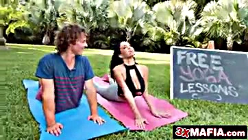 Victoria June's yoga lesson gets super raunchy and messy