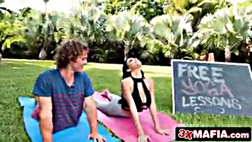 Victoria June's yoga lesson gets super raunchy and messy