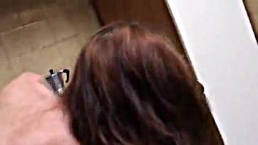 Milf masturbates in kitchen, gets very horny