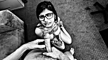 Mia Khalifa's porn audition is a sultry black-and-white affair