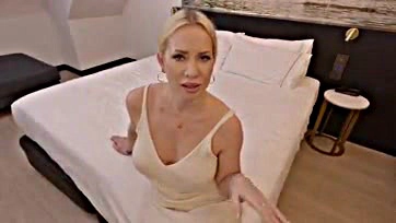 Famous blonde pornstar whines about noisy hotel neighbor