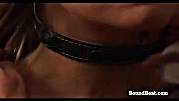 Fetishist trains blonde slave in BDSM submission