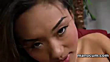 Asian woman craves intense oral sex and rough tugging