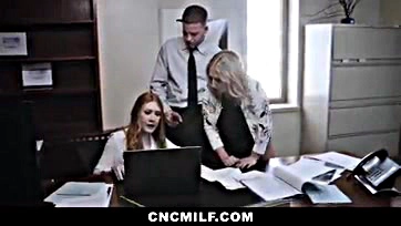 Supreme boss dominates his horny milf staff