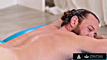 Brad gets naked, oily, and intimate with a new masseuse