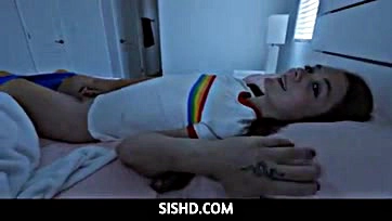 SisHD: Teen sis Mira jerks off for solo pleasure