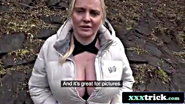 Russian blonde gets tricked into hardcore sex