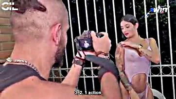 Salome Gil seduces cameraman, gets filled with semen