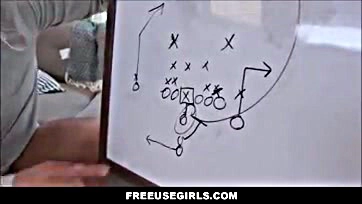 Teen girls get pounded by coach during football lessons