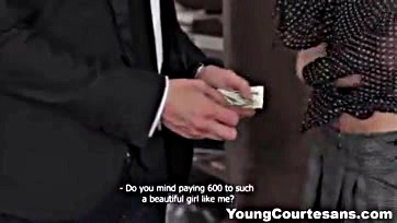 Teen girl gets brutally screwed by a rich client