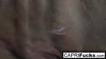 Capri Cavanni masturbates with her wet vulva