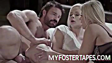 Elsa Jean gets adopted in a hot threeway