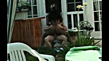 Diana DeVoe enjoys interracial outdoor sex