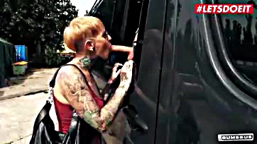 German milf joins hardcore van ride for kinky sex