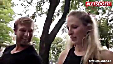 This blonde got brutally fucked during her trip abroad