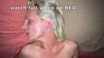 Older woman's breasts get filled with cum during sex