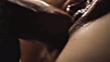 Pussy filled with cum, then whipped vigorously