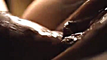 Pussy filled with cum, then whipped vigorously