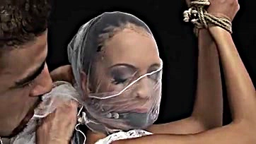 Forbidden fetish film features bound and gagged bride