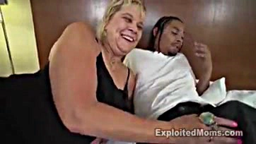 Old granny receives intense black cock pounding