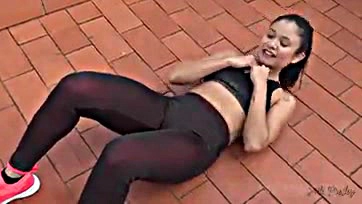 A personal trainer brutally ravishes Jade Presley