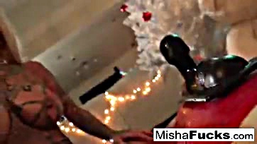 Fucking hell, Evilyn and Misha get freaky on Christmas