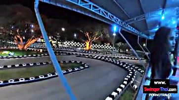 Teen girlfriend's horny sex romp after go-karting