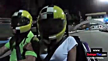 Teen girlfriend's horny sex romp after go-karting