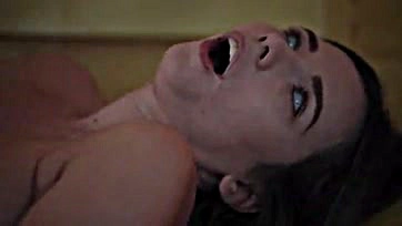 Two women have a passionate, possessed sex session