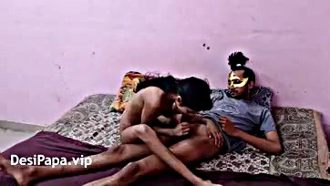 First-time Indian anal sex between skinny boy and girl