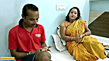 Rich Indian woman swaps husband for poor boy's cock