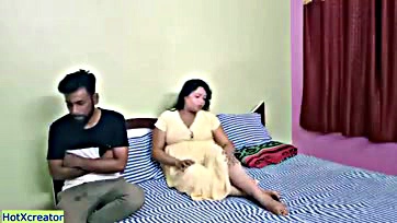 Indian housewife has a naughty three-way affair