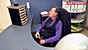 Fetishist boss gets serviced by a horny secretary