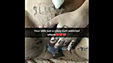 Your wife's a cheating cum-whore