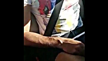 Cousin's car ride gets interrupted by self-pleasure