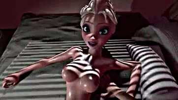 Elza's explicit 3D animation gets uncensored and raunchy